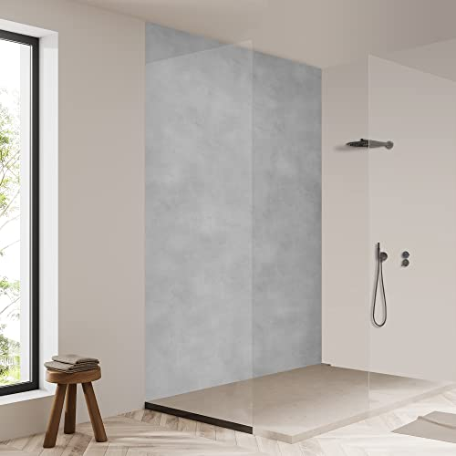 yourplate Duschrückwände mit individueller Größe (1 Rückwand – Premium Matt – bsst01) – Duschrückwand Alu mit Feuchtigkeitsschutz – Rückwand Dusche zur einfachen Montage