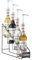 MONIN - Présentoir Range-Bouteille en Métal - Pour 4 Bouteilles de Sirop MONIN - À Poser Sur Comptoir, Plan de Travail, etc.
