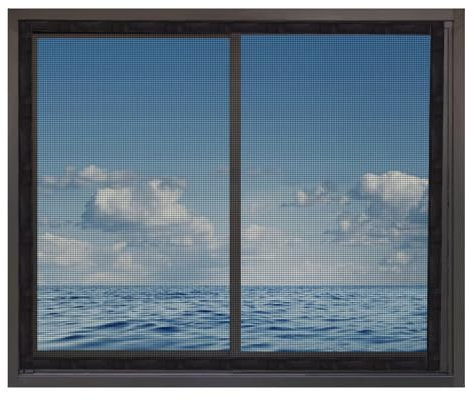 Fliegengitter für Fenster, 65x110cm Faltbar Insektenschutz Fenster mit Heavy Duty Mesh faltbar, für BalkonFenster KellerFenster Terrassen Fenster, Schwarz