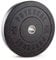 PhysKcal 25kg x 1 Crumb Rubber Olympic Bumper Plates, 2’’ Opening Weight Plates, Black Barbell Discs for Strength Training, Barbell Weights Set