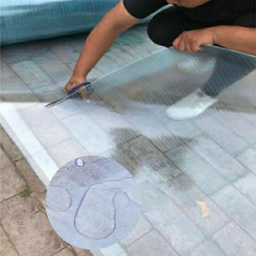 DAZULI Polycarbonatfolie Dacheindeckung Transparente Isolierung Tageslichtpaneele Leichter Zu Schneiden, Zu Biegen Für Dächer Von Gewächshäusern Carport-überdachungen(Size:59.1''x19.7',Color:Löschen)