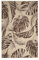 oKu-Tex In- & Outdoor Teppich UV-resistenter Teppich für draußen und drinnen Floral Monstera Muster Balkon, Veranda, Küche, Bad Sisaloptik beige braun, 80 x 150 cm