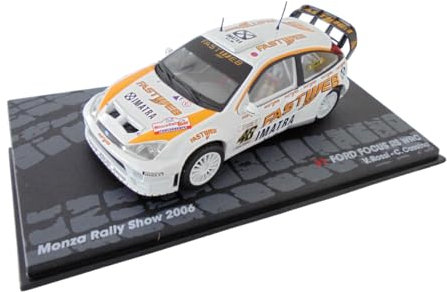 OPO 10 - Modellino Auto Scala 1:43 Compatibile con Ford Focus RS WRC Monza Rally Show 2006 Valentino Rossi