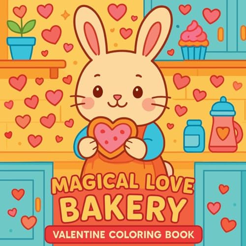 Magical Love Bakery - Valentine Coloring Book
