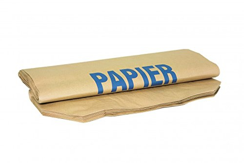 100 Müllbeutel für Papier 2 lagig | Nassfeste Müllsäcke in braun | Abfallsack fasst 120L | 70gr/qm | 70x95cm, Mülltüten, Müllsack, Abfallbeutelsack, Papiersäcke