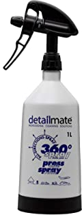 detailmate Made by Kwazar Mercury Super Pro + - Pulverizador de 360 grados (1 litro), color negro