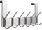 Dseap Over The Door Hook Hanger - 6 Hooks Over Door Coat Rack for Hanging Clothes Hat Towel, Brushed Nickel
