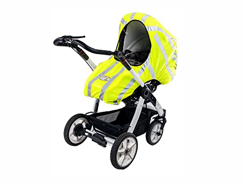 See-My-Baby – Reflektor Kinderwagen – reflektierender Kinderwagenschutz – Bezug – Sicherheit für Babywagen - stark reflektierend - mit Gummizug