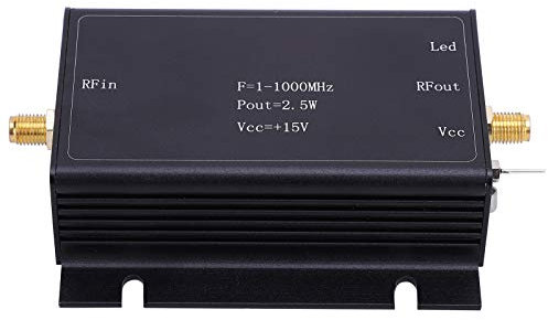 Amplificatore di potenza RF, amplificatore di potenza a banda larga RF, 15 V 1-1000 MHz, componente scheda a circuito stampato in lega di alluminio AMP, amplificatore LNA