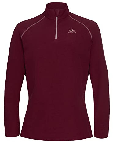 Odlo Damen Langarm Shirt mit Reißverschluss RIGI, Raspberry Fudge, XXL