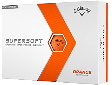 Callaway Golf Supersoft Golfball 2023, One Dozen, Orange