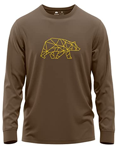 FORSBERG Langar II Longsleeve schwarz Langarm Shirt mit Brustlogo Bronze
