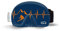 SOGGLE Skibrillen Schutz Überzug aus Mikrofaser (one Size), Farbe:Heartbeat Skier Blue/orange