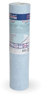 Perfect Cover Breathable - Film de Protection Auto-Adhésif en Feutre - Antidérapant et Durable - Protection du sol Polaire - Idéal pour Peinture, Construction & Rénovation - 0,65 x 25m