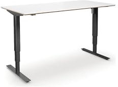 kaiserkraft | Schreibtisch Atlanta Trend | elektrisch höhenverstellbar | gerade | BxT 140x80 cm | weiß/schwarz