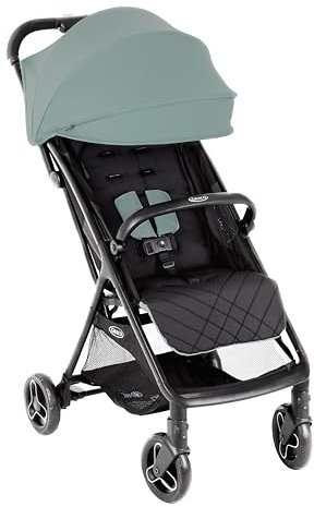 Graco Myavo™ Reisebuggy, ab Geburt bis ca. 4 Jahre (bis 22 kg), leicht, schnell zusammenklappbar, zusammengeklappt freistehend, großer Staukorb, inkl. Regenverdeck, Mint