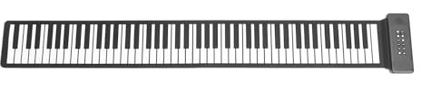 Roll Up per Pianoforte per Tastiera, Piano Pieghevole 88 Piano Rotolo a Mano a Mano 128 Toni USB MIDI BT Piano Portatile Piano da Viaggio per Pianoforte per Pianoforte Roll -Up per Altoparlanti