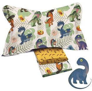 Novia completo letto singolo in puro cotone dinosauri lenzuolo cameretta