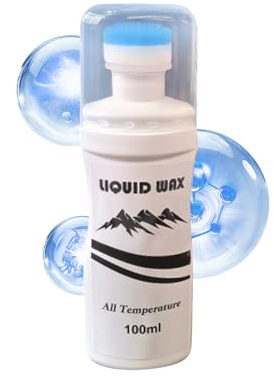 Cire de planche à neige avec applicateur – 100 ml – Cire de skate facile à appliquer – Pour sports d'hiver, sports de plein air, parc à neige, par temps froid, sentiers de montagne, aventure, athlètes