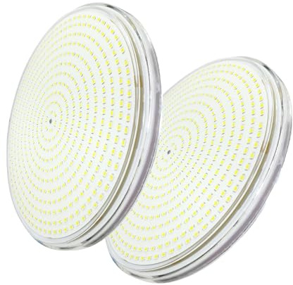 LED ATOMANT Lot de 2 Projecteur LED de Remplacement PAR56 pour Projecteurs de Piscine 45W IP68 AC12V, Lumière Blanche, Sans télécommande, Lampe décorative étanche pour installation en surface