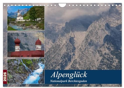 Alpenglück - Nationalpark Berchtesgaden (Wandkalender 2026 DIN A4 quer), CALVENDO Monatskalender: Der Nationalpark Berchtesgaden ist Deutschlands einziger Alpen - Nationalpark. (CALVENDO Orte)