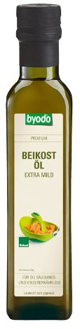 Byodo Öl für Beikostzubereitung 2er Pack - 100% Bio, Schonend Gedämpft, Milder Geschmack, Raps- & Sonnenblumenöl Mix, Reich an Ungesättigten Fettsäuren, 2x250g