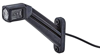 HELLA 2XS 011 744-211 Umrissleuchte - Begrenzungsleuchte - Anhänger - LED - 12/24V - ADR/GGVS/ECE - Kabel: 800mm - Stecker: AMP - 2-polig - links/seitlicher Anbau