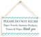 Please DO NOT Flush Paper Towels, etc Thank You - Septic Tank Thank You Sign for Bathroom Or Toilet