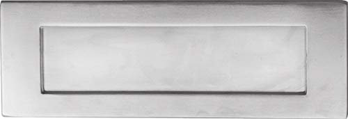 A&H™ 10 x 3 Inch - 252mm x 75mm Victorian Letter Box Cover Plate Brushed Satin Chrome