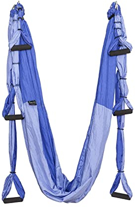 ELINA PILATES Yoga Hammock-Columpio DE Yoga 250 * 145 CM (Morado Oscuro/Morado Claro)