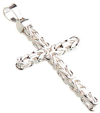 Anhänger Kreuz Königskette 7,5mm Kettenanhänger - 925 Silber