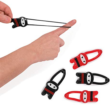 cama24com Fliegende Ninja als Mitgebsel für Kindergeburtstag oder Mottoparty 12 Stück mit Palandi® Sticker
