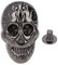 20 Stück DIY Ghost Head Punk Nieten Gothic Ornamente Schuhe Zubehör Metall Nieten für DIY Leder Handwerk(Waffenfarbe)