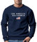Neverless® Sweatshirt Herren Bedruckt Schriftzug California Los Angeles USA Amerika Flagge Rundhals-Pullover Navy XXL