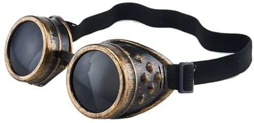 SANON Vintage viktorianische Steampunk Brille Unisex Brille Vintage Stil Steampunk Gothic Stil Brille Schweißen Punk Schutzbrille