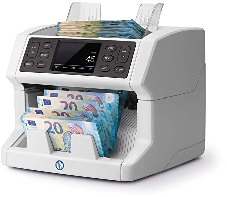 Safescan 2850 Geldzählmaschine, zählt sortierte Banknoten - Banknotenzähler mit 3-facher Echtheitsprüfung - Geldzählmaschine mit mehrsprachiger Benutzeroberfläche