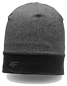 4F Unisex H4Z22-CAF008 Baskenmütze, DEEP Black, S/M