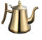 Stabile Platzierung, bequemer Griff, Edelstahl-Teekanne mit integriertem Filter (1,5 l Gold)