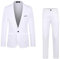 LinRim Tuta da uomo, vestibilità aderente, 2 pezzi, giacca da lavoro, matrimonio, ballo, smoking, blazer e pantaloni, slim fit, tempo libero, moderno, per feste, lauree, giacche, abiti eleganti,