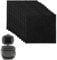 GUOYOU 10 Pcs Carbon Filter Trash Deodorizing Filter Square Compost Bin Filter Activated Carbon Filter for Removes Odors and Keeps Room Fresh for Kitchen Compost Bins Trash Cans Recycling Bins