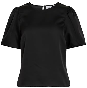 Vila Female Oberteil mit kurzen Ärmeln VIELLETTE Rundhals | Short Sleeved Top