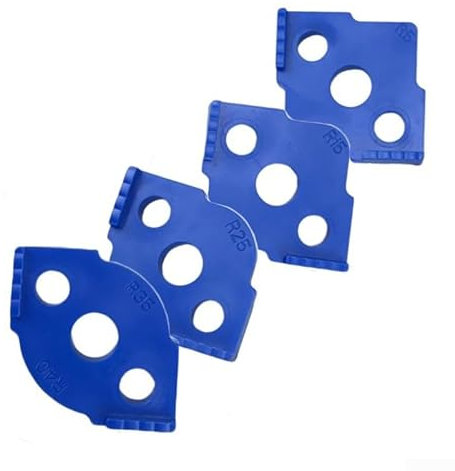 Radius Jig Router Modelli 4 Pz 4PCS R5-R40 Lavorazione Del Legno Rapido Angolo Router Bit Tool Set per Bordo Tavolo