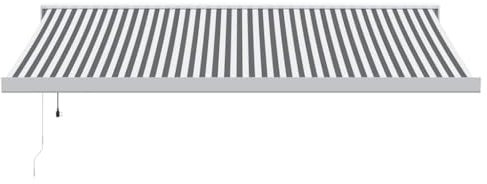 Willood Markise Motorisierte Gelenkarmmarkise Markise Garten Terrasse Balkon 450 x 300 cm Weiß und Anthrazit