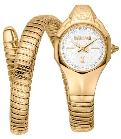Just Cavalli Damen Analog Quarz Uhr mit Edelstahl Armband JC1L354M0025