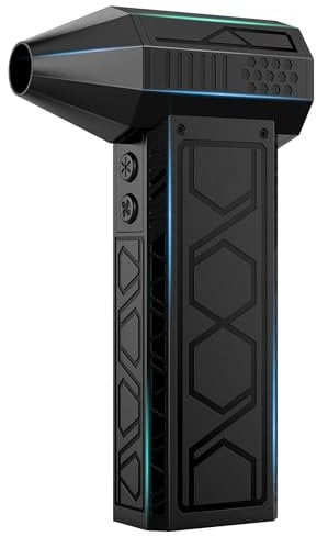 Compressed Air Duster,180000RPM Electric Air Duster,4-Gear Speed Compressed Air Cleaner for PC with LED Lighting,Air Blower Cleaner for Computer, Keyboard, Car,Outdoor BL01