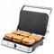Ufesa Kilimanjaro Parrilla Eléctrica, Panini Press Grill, 2200W, Placas Antiadherentes 34x23cm, Apertura 105-108º, Asa Tacto Frío, Regulador de Temperatura, Negro Inox