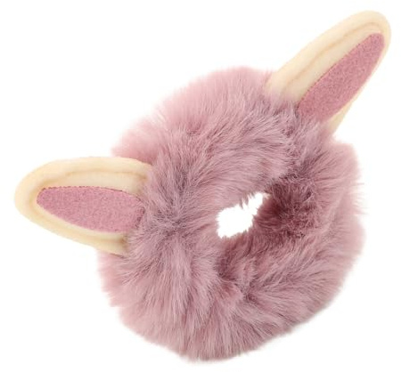 ELAYARD Haargummi Kunstpelz Mit Bommel Motiv Damen Flauschig Elastisch Fellgummi Herbst Winter Haaraccessoire Mädchen Vielseitig