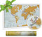 Weltkarte zum Rubbeln Poster - Kratze Orte ab, an die du Reist! - Reisegröße 42 cm (B) x 29,7 cm (H) - Kartografische Details - Maps International - Über 50 Jahre in der Kartenherstellung