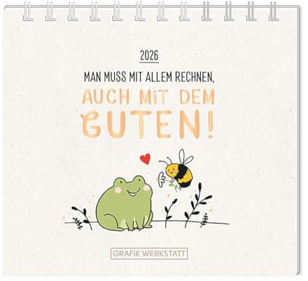 Mini-Kalender 2026 Man muss mit allem rechnen: Mini-Kalender