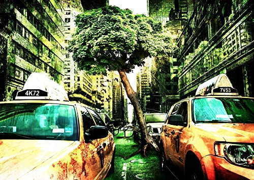 HANSEPUZZLE 25675 - NYC Taxi Puzzle 130 Teile | Fortbewegung Puzzle mit hochwertiger Puzzle Aufbewahrung: Kartonbox und wiederverschließbarem Beutel | Puzzle-Maße: 28,7 x 20 cm